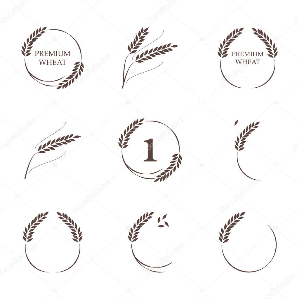 Logo design wheat