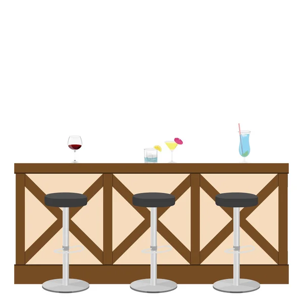 De oprichting van het drinken. Interieur van de Bar, café of bar. — Stockfoto