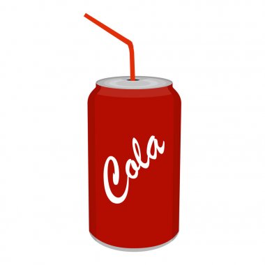 Ferahlatıcı soğuk soda buzlu meşrubat beyaz arka plan üzerinde izole saman ile olabilir. 