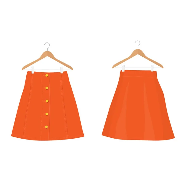 Colección de plantillas de falda, ilustración de mujer de moda de diseño - falda de mujer —  Fotos de Stock