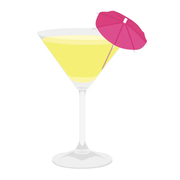 Klassisk alkohol cocktaildrink isolerad på vitt. Raster illustration. — Stockfoto