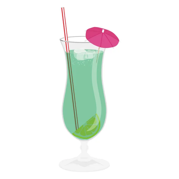 Minuman koktail alkohol klasik diisolasi dengan putih. Mojito cocktail — Stok Foto