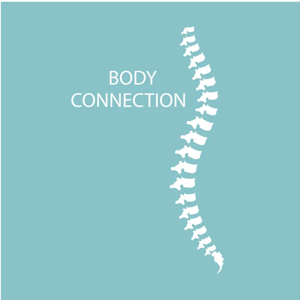 Health Care Abstract Growing Spine Bone - Body Connection Symbol Modern Logo Raster