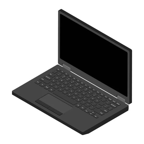 Komputer laptop izometryczny — Zdjęcie stockowe