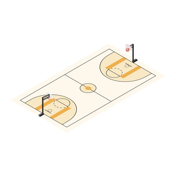 Basketballfeld — Stockfoto
