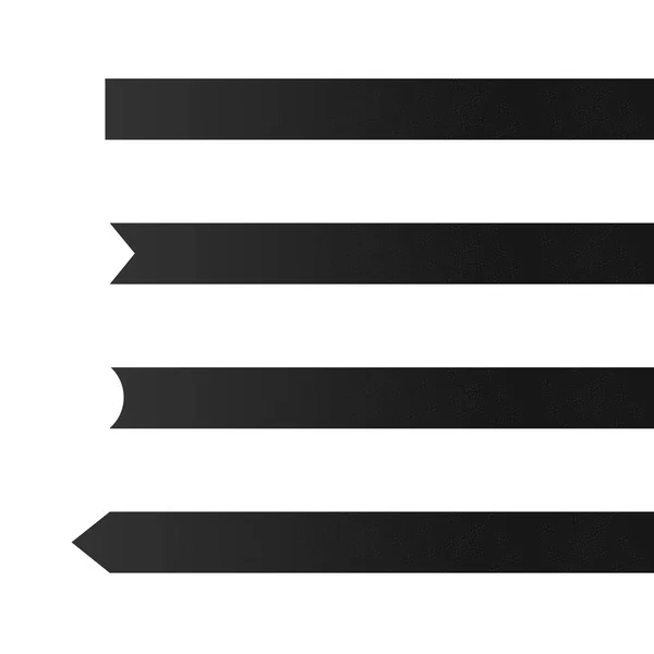 Ruban noir vecteur — Image vectorielle
