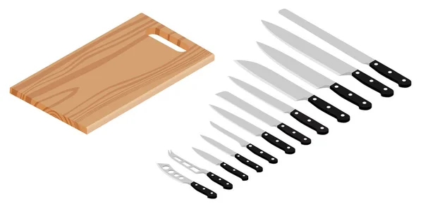 Nože na řezání masa a lepenky — Stockový vektor