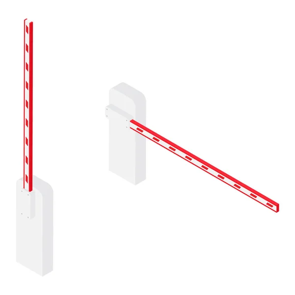 Poort voor auto barrière — Stockvector