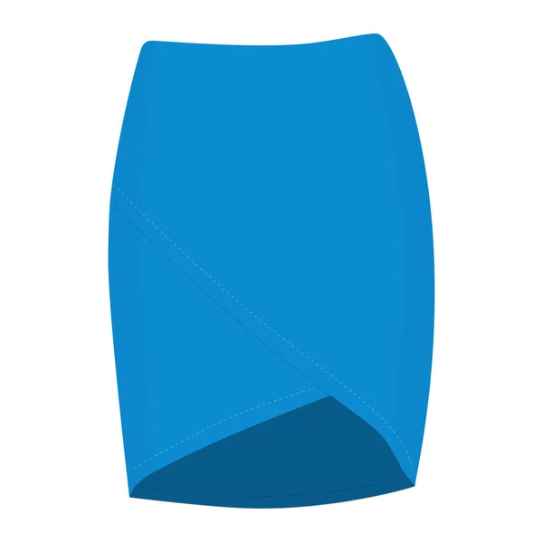 Plantilla de falda, ilustración de mujer de moda de diseño - falda de mujer — Vector de stock