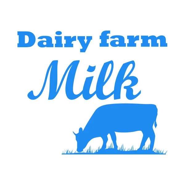 奶牛乳品 — 图库矢量图片