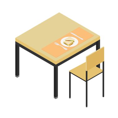 İzometrik mutfak iç