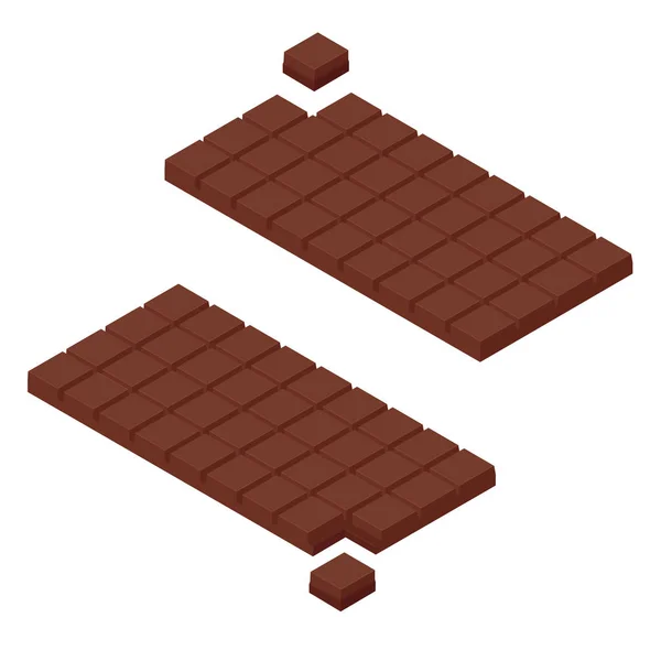 Isometric chocolate bars — Stock Photo, Image