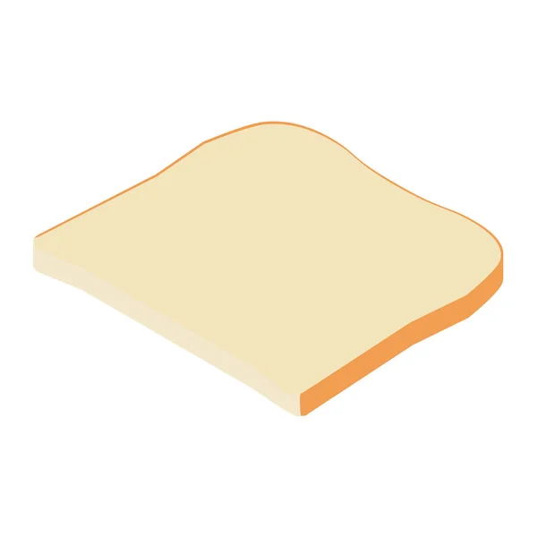 Chleb tostowy izometryczny — Zdjęcie stockowe