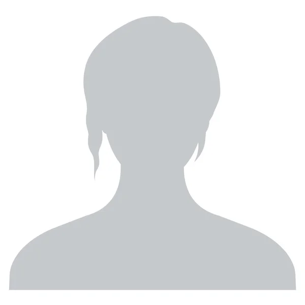 Alapértelmezett avatar profil ikon. Szürke fotós helytartó — Stock Fotó