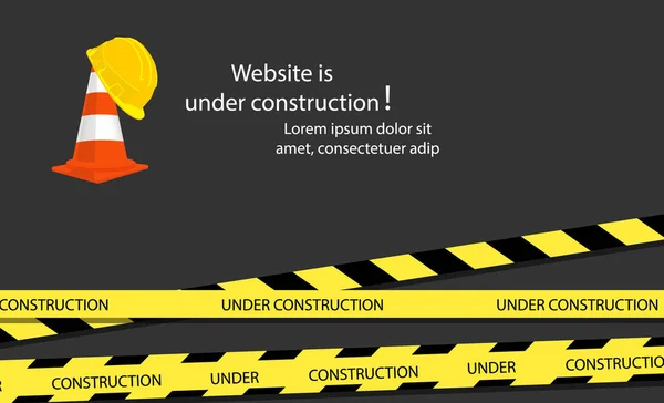 Website under construction page raster — Stock Photo, Image