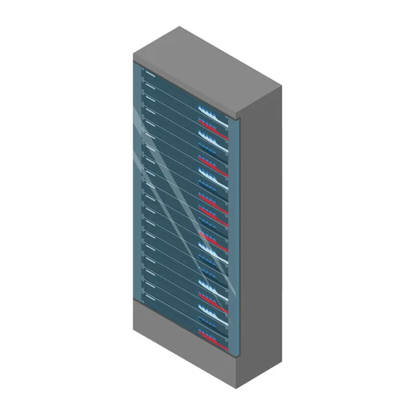 Network Workstation Server Raumkonzept. Serverschränke. — Stockfoto