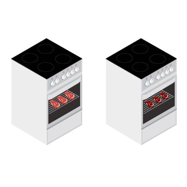 Fırında pişirme konseptinde biftekler