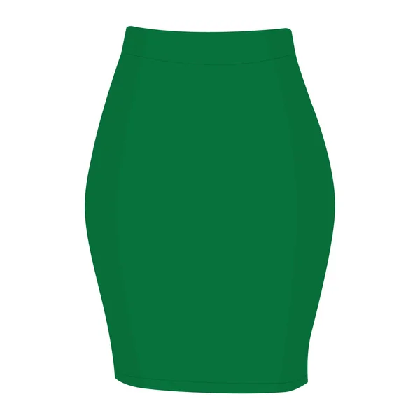 Skirt template, design fashion woman illustration - women skirt — Stock Vector