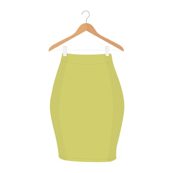 Colección de plantillas de falda, ilustración de mujer de moda de diseño - falda de mujer — Vector de stock