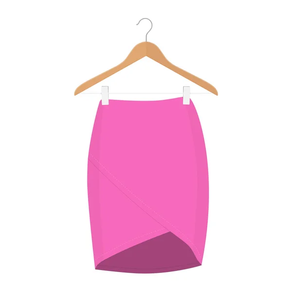 Plantilla de falda, ilustración de mujer de moda de diseño - falda de mujer — Vector de stock