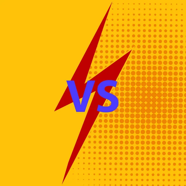 Versus VS lettres fond de combat — Image vectorielle