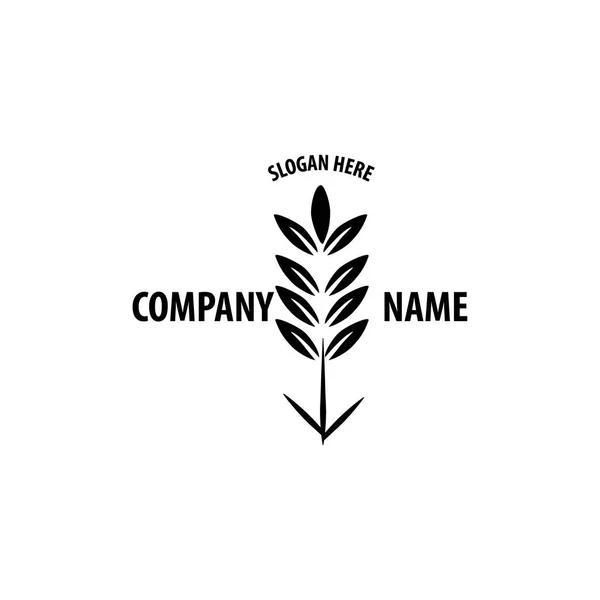 Logo-Design für Landwirtschaft, Agronomie, Weizenfarm — Stockvektor