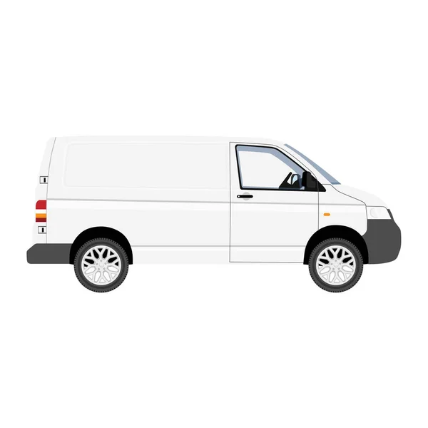 Modelo de vetor Van de entrega de carga Hi-detailed . —  Vetores de Stock