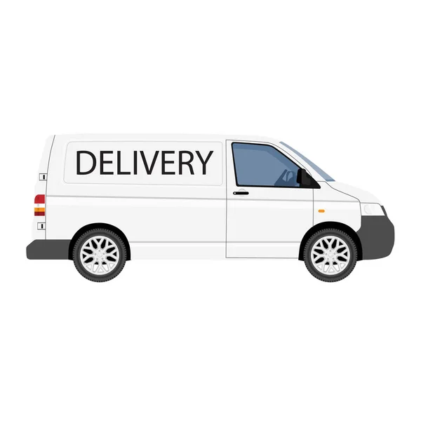 Modelo de vetor Van de entrega de carga Hi-detailed . — Vetor de Stock