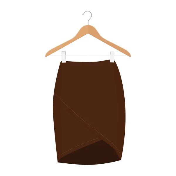 Modèle de jupe, illustration femme de mode design - jupe femme — Image vectorielle