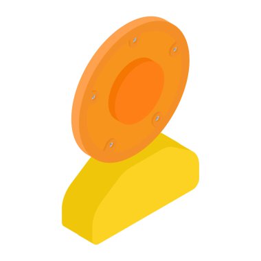 Uyarı ışığı raster raster illüstrasyon