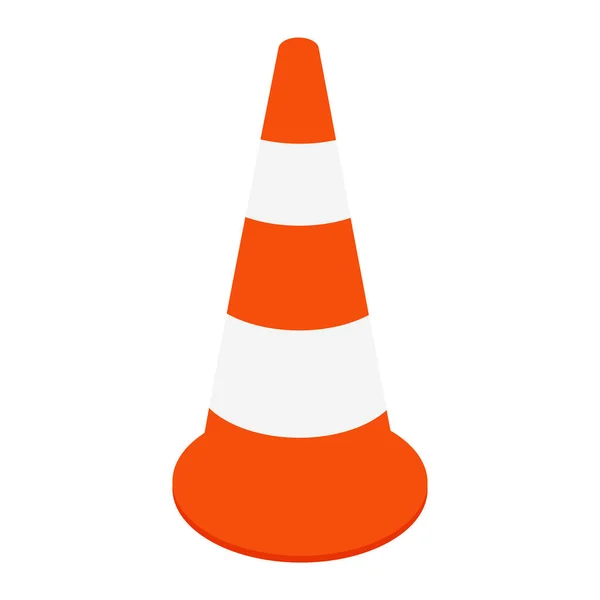 Orange traffic cone raster illustration — Stock Photo, Image