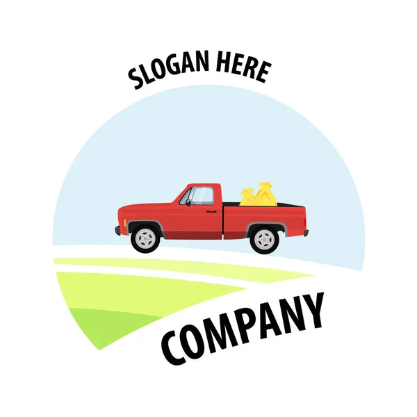 Truck Logo Firmenslogan — Stockvektor