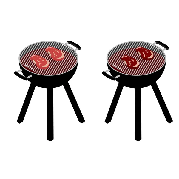 Barbecue grill set Vlees restaurant — Stockfoto