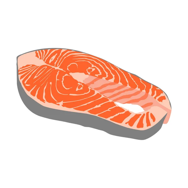 Kırmızı balık somon dilimi — Stok fotoğraf