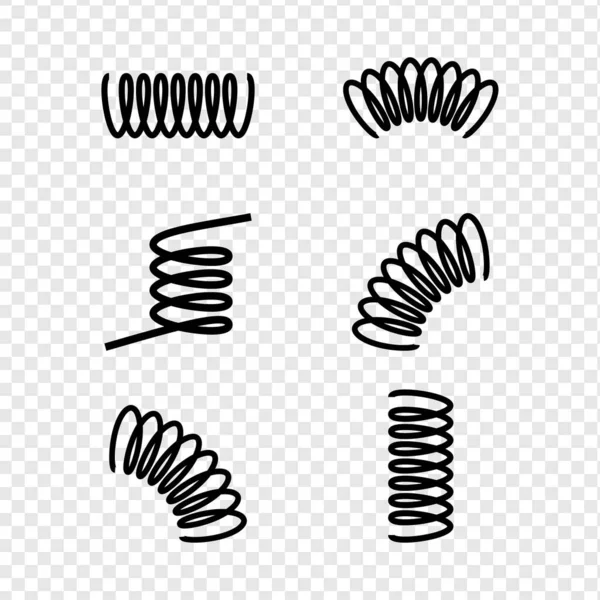 Metal spiral spring flexible wire elastic — Stok fotoğraf