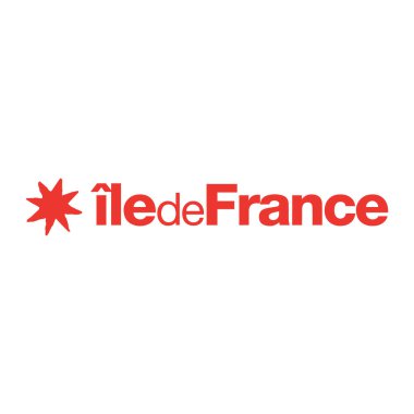 Ile-de-France sign, symbol Paris Region raster illustration