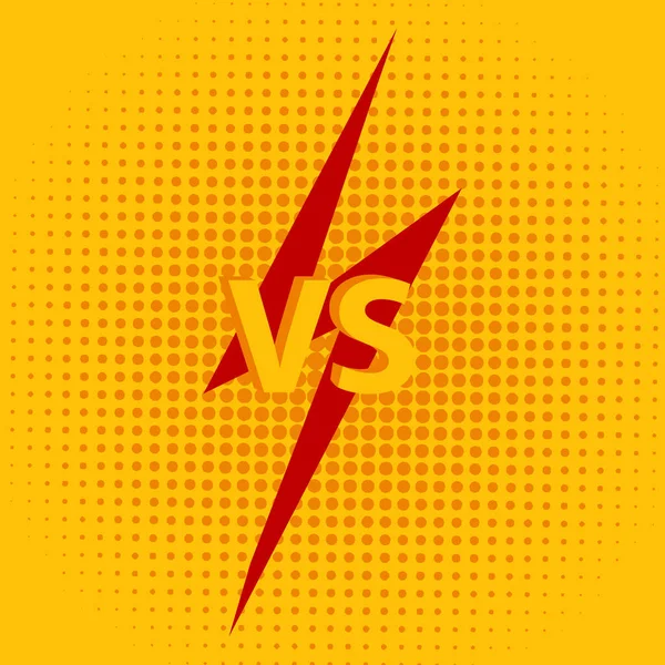Versus VS letters fight background