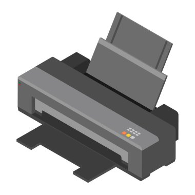 Yazıcı izometrik görünümü