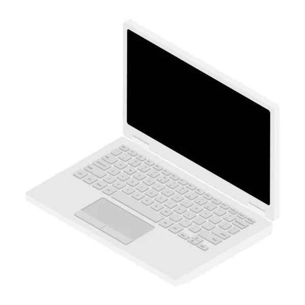 Komputer laptop izometryczny — Zdjęcie stockowe