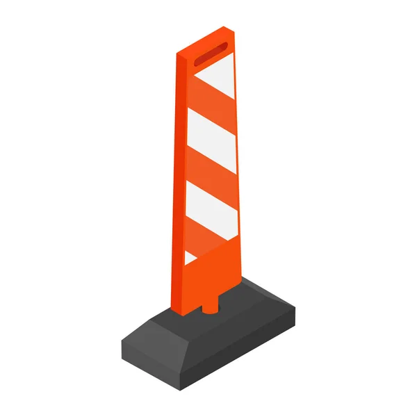 Road street barrier isometric view raster icon — Stock Photo, Image
