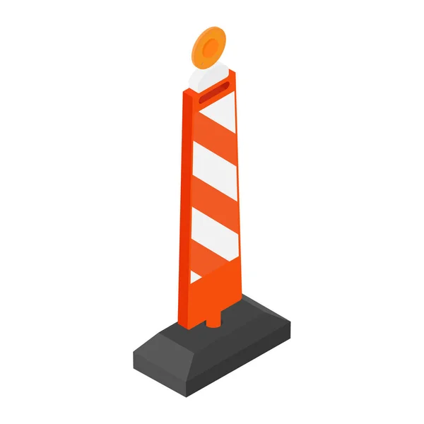 Road street barrier isometric view raster icon — Stock Photo, Image