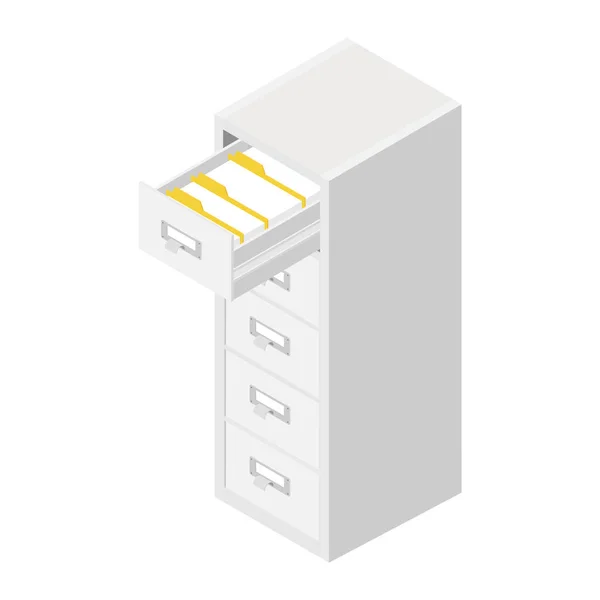 Pliki biurowe w szufladzie na szafki, zarządzanie biznesem i przechowywanie danych — Zdjęcie stockowe