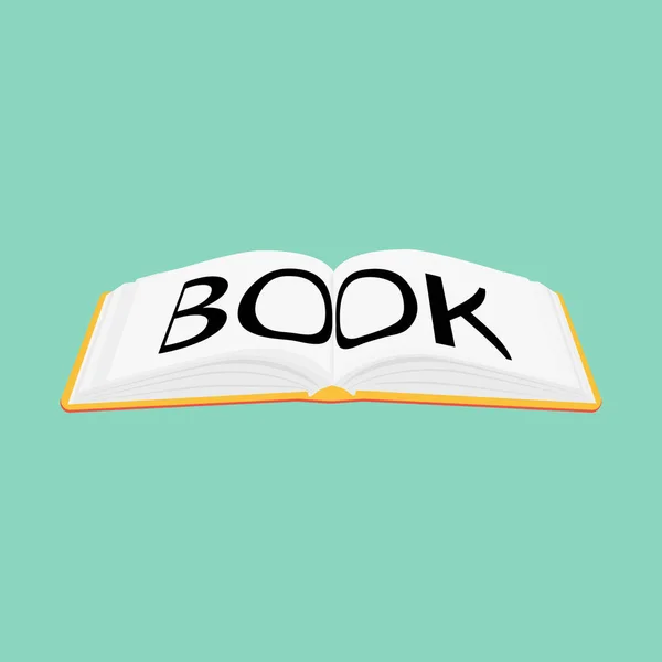 Open book raster icon. Study and knowledge, library and education, science and literature. — Stock Photo, Image
