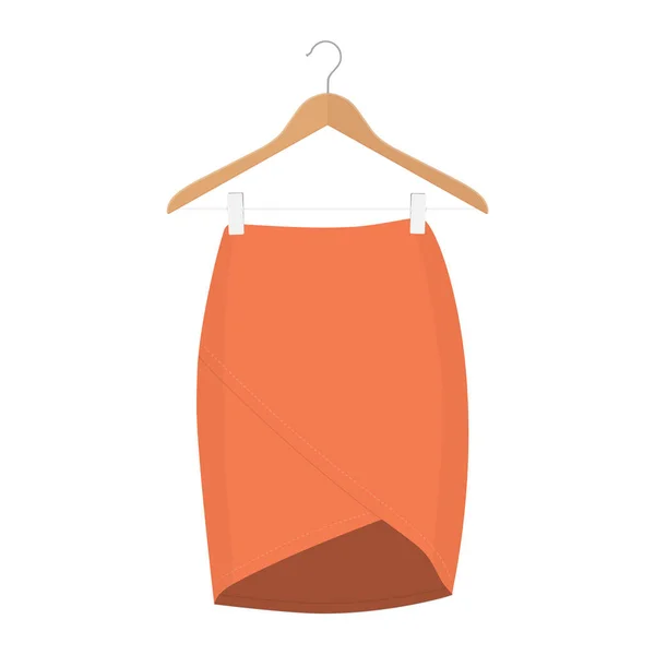 Templat Skirt, desain ilustrasi wanita fashion - rok wanita - Stok Vektor