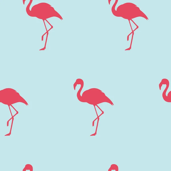 Motif Illustration Raster Avec Flamant Rose Oiseau Exotique — Photo
