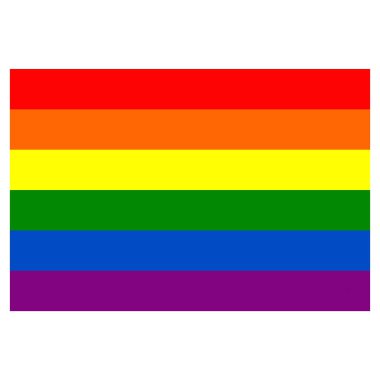 Gökkuşağı bayrak hareketi lgbt, düz simge. Cinsel azınlıkların, eşcinsellerin ve lezbiyenlerin sembolü.