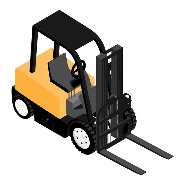 Forklifts Reliable Heavy Loader Truck Heavy Duty Equipment Isolated White — Stock Photo, Image
