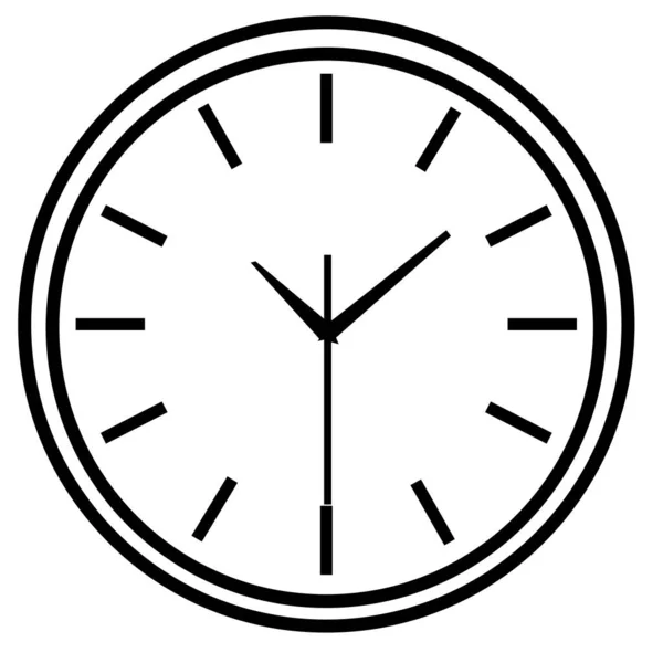 Icono Línea Reloj Pared Vector Cara — Archivo Imágenes Vectoriales