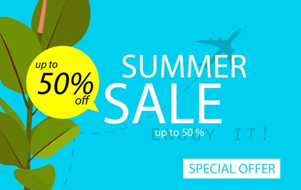 Sale Banner Template Design Summer Sale Special Offer — Stock Photo, Image