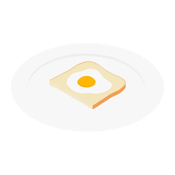 Gebakken Toast Als Ontbijt Gebakken Met Brood — Stockfoto